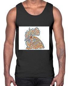 ethnic rooster 438#- mandala- Cotton Tank
