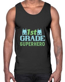 first Grade Superhero 157#- first grade- Cotton Tank