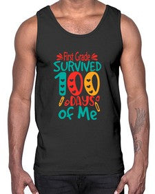 first Grade survived one hundred days of me 159#- one hundred days- Cotton Tank