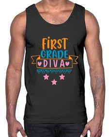 first grade diva 125#- first grade- Cotton Tank
