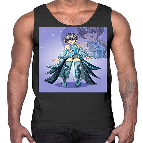 game of beautiful girl140#- anime- Cotton Tank