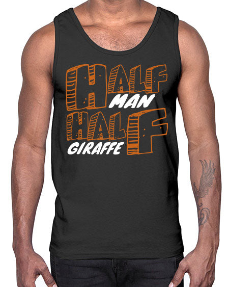 half man half giraffe- giraffee- Cotton Tank
