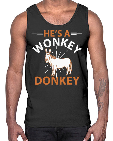 he’s a wonky donkey Style 4#- donkey- Cotton Tank