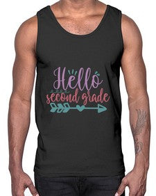 hello second grade 325#- second grade- Cotton Tank