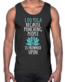 i do yoga  275#- yoga- Cotton Tank