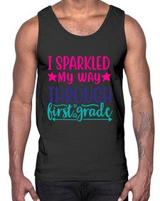 i sparkled my way through first grade 377#- first grade- Cotton Tank