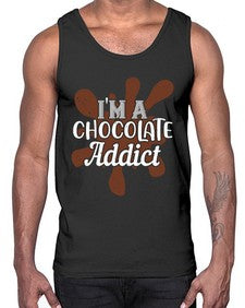 im a chocolate addict 272#- chocolate- Cotton Tank
