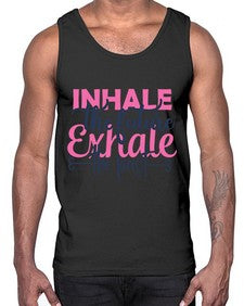 inhale the future exhale the past Style 94#- motivation- Cotton Tank