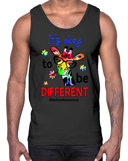 its okay to be different- autism- Cotton Tank