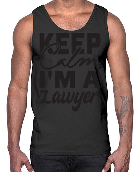 keep calm im a lawyer 1025#- lawyer- Cotton Tank