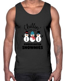 kindergarten snowmies 434#- kindergarten- Cotton Tank