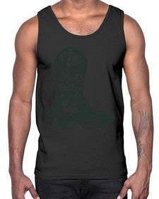 life is better in boots 730#- western- Cotton Tank