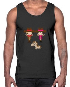 little cowboys 736#- western- Cotton Tank