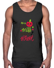 little miss back to school 477#- general school- Cotton Tank