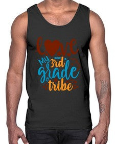 love my third grade tribe 524#- third grade- Cotton Tank
