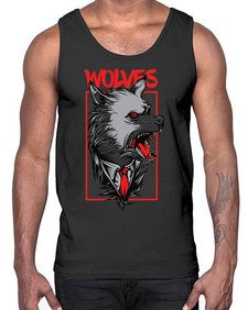 mafia wolves 753#- art pop art- Cotton Tank