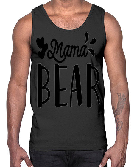 mama bear 171#- bears - animals- Cotton Tank