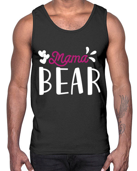 mama bear 173#- bears - animals- Cotton Tank