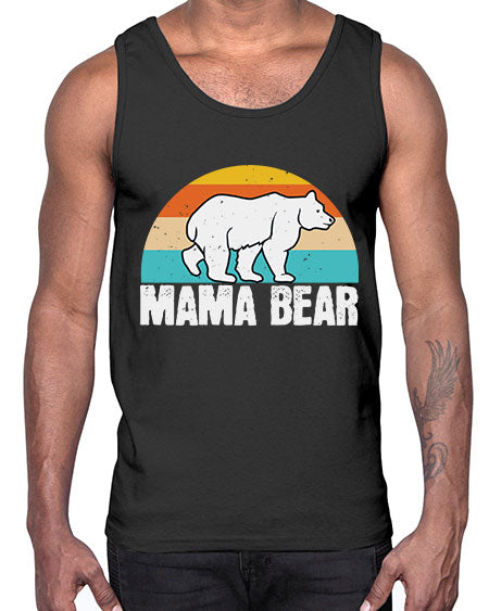mama bear 177#- bears - animals- Cotton Tank