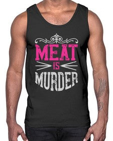 meat is murder 334#- vegan- Cotton Tank