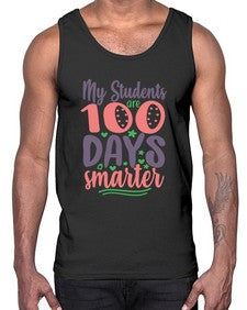 my student are one hundred days 542#- one hundred days- Cotton Tank
