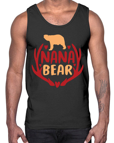 nana bear 195#- bears - animals- Cotton Tank
