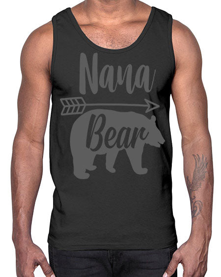 nana bear 199#- bears - animals- Cotton Tank