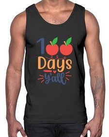 one hundred days yall 589#- one hundred days- Cotton Tank
