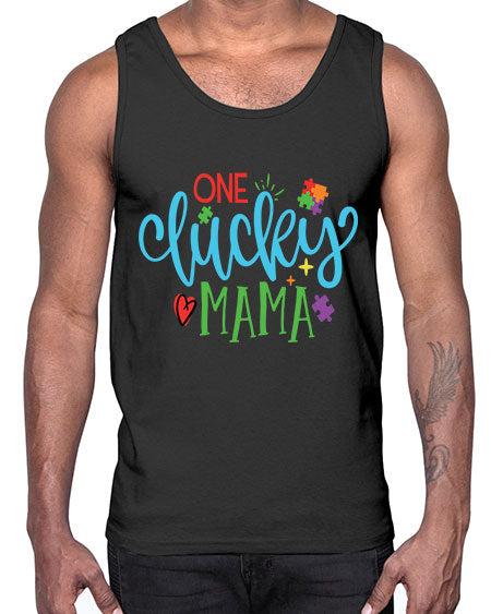 one lucky mama Style 33#- autism- Cotton Tank