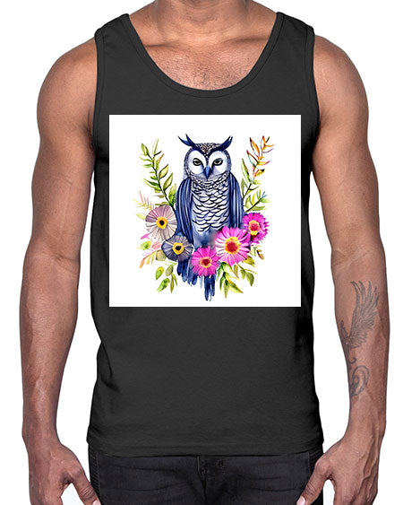 owl 20#- owl- Cotton Tank
