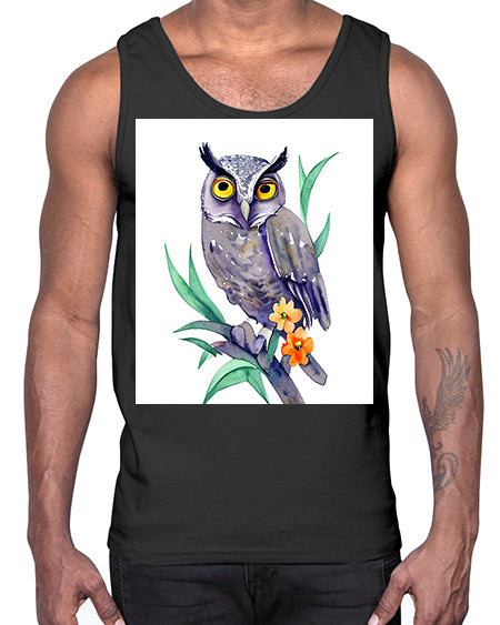 owl 28#- owl- Cotton Tank
