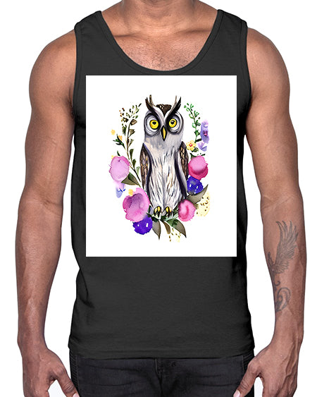 owl 5#- owl- Cotton Tank