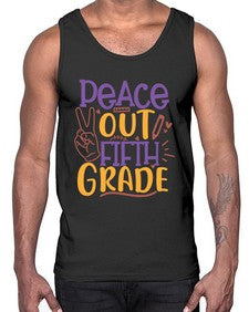 peace out fifth grade 618#- fifth grade- Cotton Tank