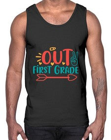 peace out first grade 622#- first grade- Cotton Tank