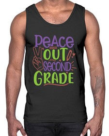 peace out second grade 640#- second grade- Cotton Tank