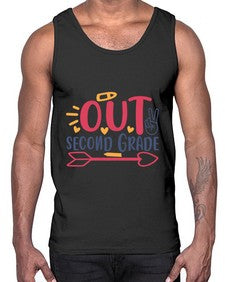 peace out second grade 642#- second grade- Cotton Tank