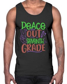 peace out seventh grade 644#- seventh grade- Cotton Tank