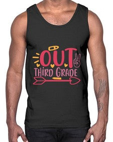 peace out third grade 647#- third grade- Cotton Tank