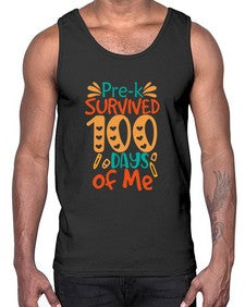 prek survived one hundred days of me 663#- one hundred days- Cotton Tank