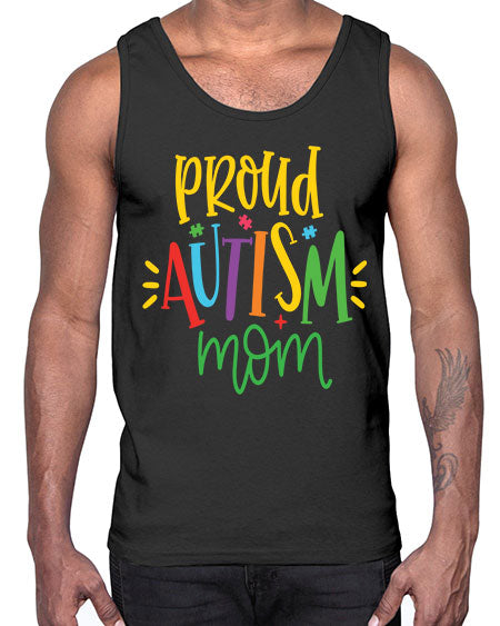 proud autism mom Style 35#- autism- Cotton Tank
