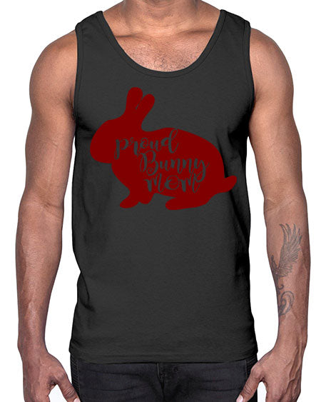 proud bunny mom- rabbit- Cotton Tank