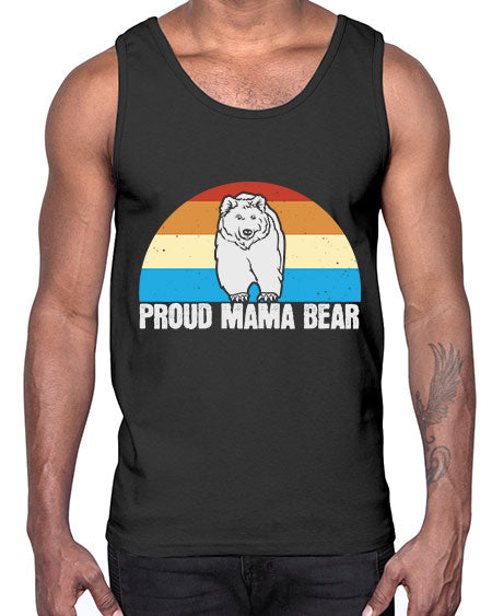 proud mama bear 237#- bears - animals- Cotton Tank