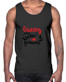 queens Are Born As Gemini 385#- gemini- Cotton Tank