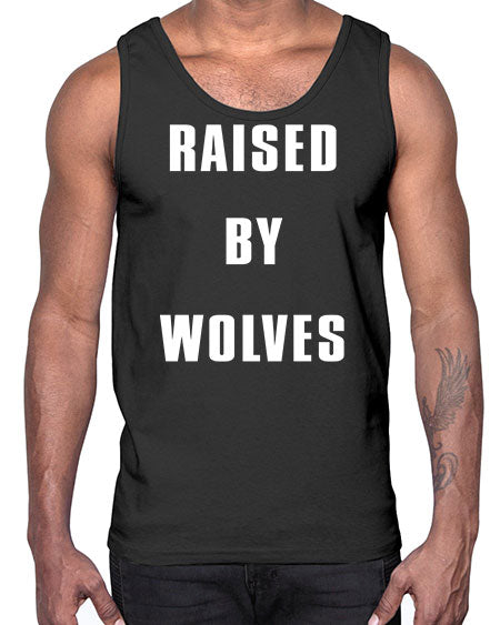 raised by wolves- wolf- Cotton Tank