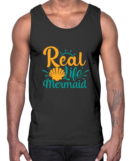 real life mermaid Style 79#- summer- Cotton Tank