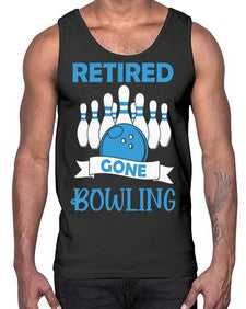 retired gone bowling bowlers 830#- bowling- Cotton Tank
