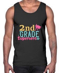 second Grade Superhero color 833#- second grade- Cotton Tank