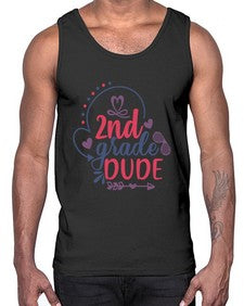 second grade dude 814#- second grade- Cotton Tank