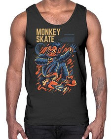 skate monkey ytbpr 1045#- art pop art- Cotton Tank
