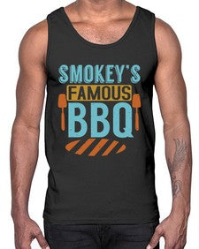 smokeys famous bbq 403#- bbq- Cotton Tank